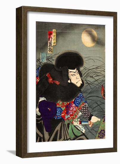 Nakamura Shikan Iv as Hakamadare Yasusuke-Kunichika toyohara-Framed Giclee Print