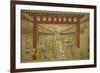 Nakanocho in the Yoshiwara-Okumura Masanobu-Framed Giclee Print