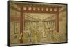 Nakanocho in the Yoshiwara-Okumura Masanobu-Framed Stretched Canvas