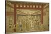 Nakanocho in the Yoshiwara-Okumura Masanobu-Stretched Canvas
