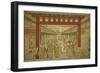 Nakanocho in the Yoshiwara-Okumura Masanobu-Framed Giclee Print