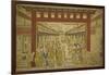 Nakanocho in the Yoshiwara-Okumura Masanobu-Framed Giclee Print