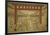 Nakanocho in the Yoshiwara-Okumura Masanobu-Framed Giclee Print