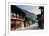 Nakasendo old post town of Tsumago, Nagano prefecture, Honshu, Japan-Christian Kober-Framed Photographic Print