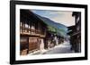 Nakasendo old post town of Tsumago, Nagano prefecture, Honshu, Japan-Christian Kober-Framed Photographic Print