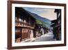 Nakasendo old post town of Tsumago, Nagano prefecture, Honshu, Japan-Christian Kober-Framed Photographic Print