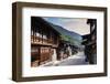 Nakasendo old post town of Tsumago, Nagano prefecture, Honshu, Japan-Christian Kober-Framed Photographic Print