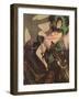 Naked Cabaret Woman-null-Framed Art Print