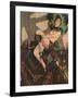 Naked Cabaret Woman-null-Framed Art Print