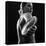 Naked female athlete posing with discus in hand-Panoramic Images-Stretched Canvas