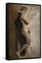 Naked female model, profile, 1886-Vilhelm Hammershoi-Framed Stretched Canvas