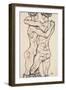 Naked Girls Embracing, 1914-Egon Schiele-Framed Giclee Print