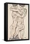 Naked Girls Embracing, 1914-Egon Schiele-Framed Stretched Canvas