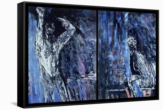 Naked Man and Naked Woman, 1990-Stephen Finer-Framed Stretched Canvas