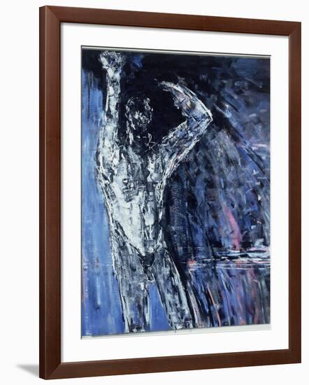 Naked Man, Left Hand Panel of a Diptych, 1990-Stephen Finer-Framed Giclee Print