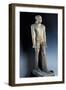 Naked Man, Painted Limestone Statue, from Saqqara, Old Kingdom, Dynasty V-null-Framed Giclee Print