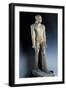 Naked Man, Painted Limestone Statue, from Saqqara, Old Kingdom, Dynasty V-null-Framed Giclee Print