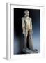 Naked Man, Painted Limestone Statue, from Saqqara, Old Kingdom, Dynasty V-null-Framed Giclee Print