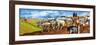 Naked Soldier Guards Men and Women Toiling in Fields-null-Framed Giclee Print