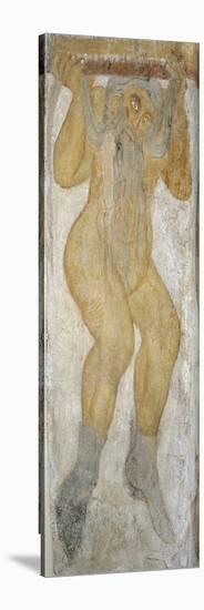 Naked Telamon, Fresco, San Giacomo-null-Stretched Canvas