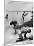 Naked Us Soldiers Bathing in the Pacific Ocean During a Lull in the Fighting on Saipan-Peter Stackpole-Mounted Photographic Print