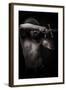 Naked Warrior Carrying Steel Sword-outsiderzone-Framed Photographic Print