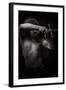 Naked Warrior Carrying Steel Sword-outsiderzone-Framed Photographic Print