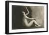 Naked Woman Eating Grapes-null-Framed Art Print