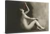 Naked Woman Eating Grapes-null-Stretched Canvas