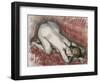 Naked Woman Kneeling, Circa 1889-1895-David Gilmour Blythe-Framed Giclee Print