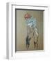 Naked Woman Putting a Stocking On-Henri de Toulouse-Lautrec-Framed Art Print