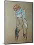 Naked Woman Putting a Stocking On-Henri de Toulouse-Lautrec-Mounted Art Print