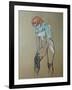 Naked Woman Putting a Stocking On-Henri de Toulouse-Lautrec-Framed Art Print