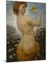 Naked Woman with a Bird in the Green, 1881-Olaf Isaachsen-Mounted Giclee Print