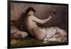 Naked Woman with Little Bird (Nudo Con Uccellino)-Demetrio Cosola-Framed Giclee Print