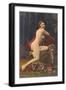 Naked Woman with Pearls-null-Framed Art Print