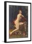 Naked Woman with Pearls-null-Framed Art Print