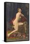 Naked Woman with Pearls-null-Framed Stretched Canvas