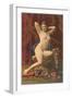 Naked Woman with Pearls-null-Framed Art Print