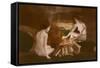 Naked Women by Campfire-null-Framed Stretched Canvas