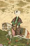 Equestrian Portrait of Sultan Osman II (1603-22) 1618-Nakshi-Stretched Canvas