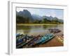 Nam Song River, Vang Vieng, Vientiane Province, Laos, Indochina, Southeast Asia, Asia-null-Framed Photographic Print