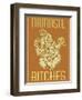 Namaste Bitches 2-ALI Chris-Framed Giclee Print