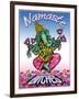 Namaste Bitches-ALI Chris-Framed Giclee Print