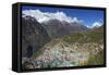 Namche Bazaar, Nepal, Himalayas, Asia-Peter Barritt-Framed Stretched Canvas