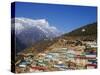 Namche Bazar, Solu Khumbu Everest Region, Sagarmatha National Park, Himalayas, Nepal, Asia-Christian Kober-Stretched Canvas