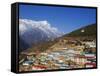 Namche Bazar, Solu Khumbu Everest Region, Sagarmatha National Park, Himalayas, Nepal, Asia-Christian Kober-Framed Stretched Canvas