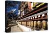 Namche Gompa (Monastery), Namche Bazaar, Solu Khumbu Region, Nepal, Himalayas, Asia-Ben Pipe-Stretched Canvas