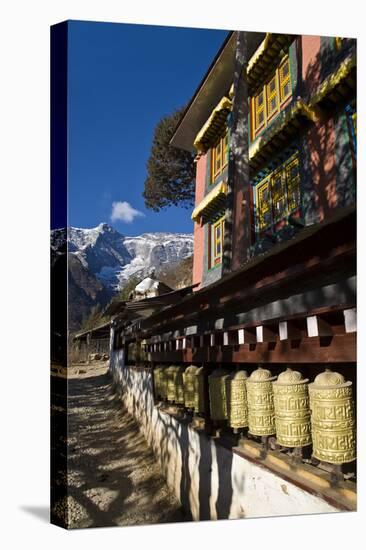 Namche Gompa (Monastery), Namche Bazaar, Solu Khumbu Region, Nepal, Himalayas, Asia-Ben Pipe-Stretched Canvas