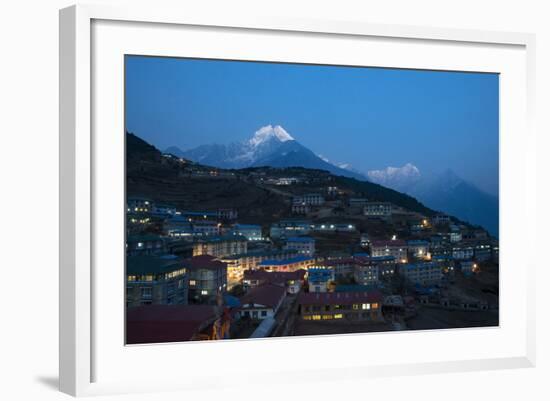 Namche in the Khumbu Region, Himalayas, Nepal, Asia-Alex Treadway-Framed Photographic Print